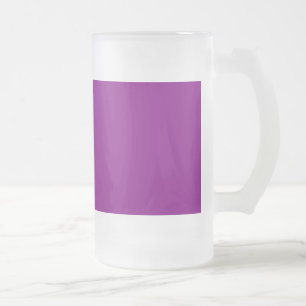 Purple Frosted Glass Beer Mug