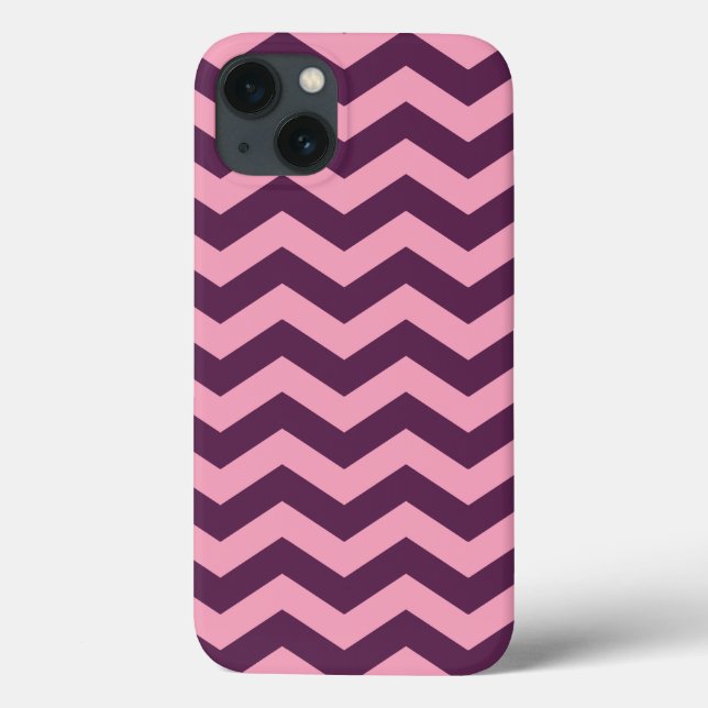 Purple Frosted Orchid Chevrons Case-Mate iPhone Case (Back)