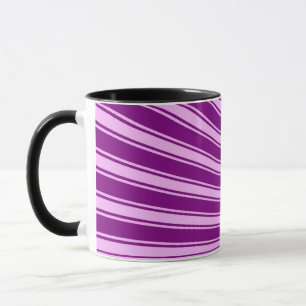 Purple Funky Sun Rays Background Mug