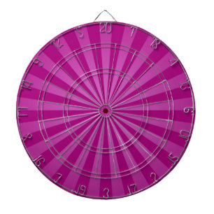Purple Funky Sun Rays Retro Stripes Dartboard