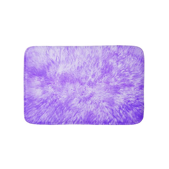 Purple Fur Frenzy Bath Mat (Front)