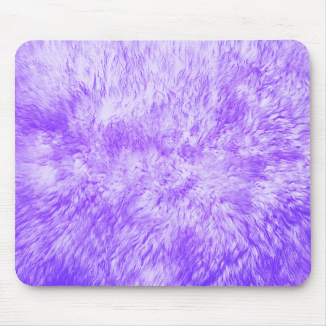 Purple Fur Frenzy Mouse Mat (Front)