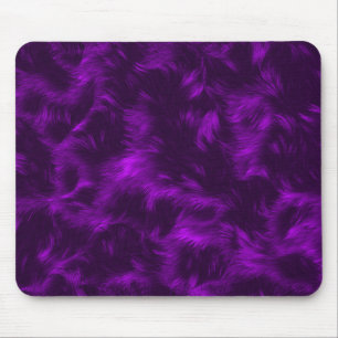 Purple Fur Pattern Mouse Mat