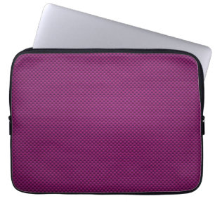 Purple Fushia Carbon Fibre Style Decor  Laptop Sleeve