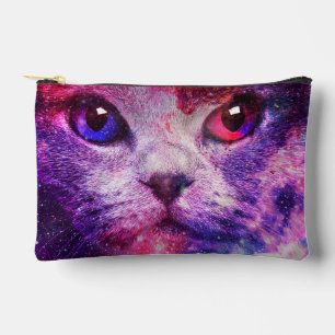 Purple Galaxy Cat Accessory Pouch