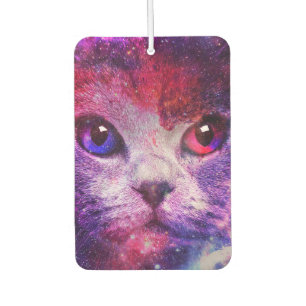 Purple Galaxy Cat Car Air Freshener