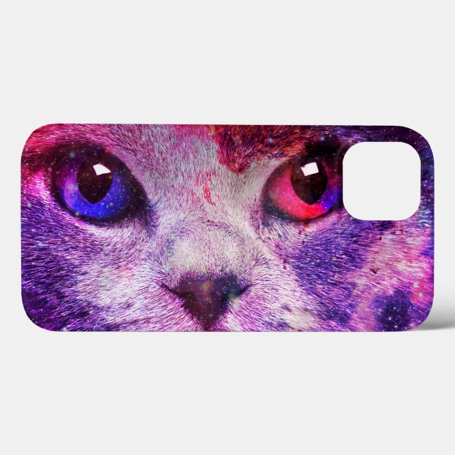 Purple Galaxy Cat  Case-Mate iPhone Case (Back (Horizontal))