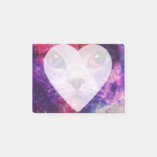 Purple Galaxy Cat  Post-it Notes (Front)