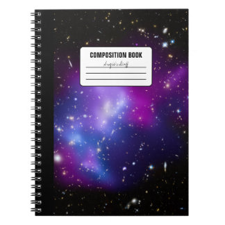 Purple Galaxy Celestial Photo Composition Notebook