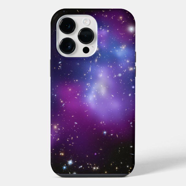 Purple Galaxy Cluster Celestial Photo iPhone Case (Back)