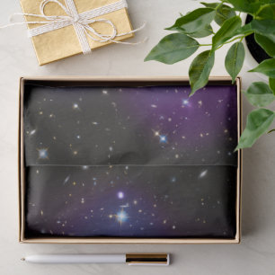 Purple Galaxy Cluster Celestial Photo Tissue Paper