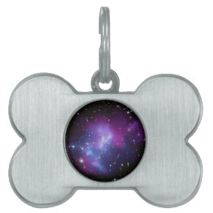 Purple Galaxy Cluster Pet Tag