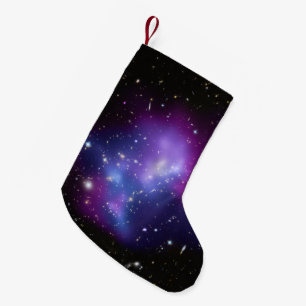 Purple Galaxy Cluster Small Christmas Stocking