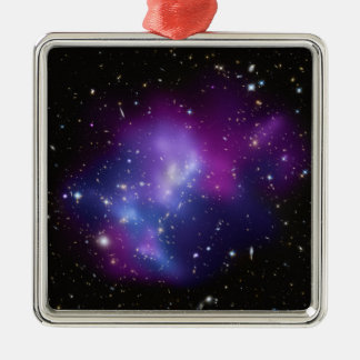Purple Galaxy Cluster Space Image Metal Tree Decoration