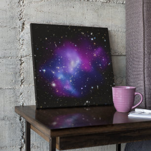 Purple Galaxy Cluster Wrapped Canvas