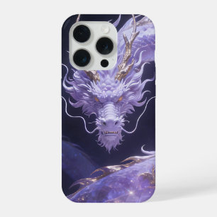 Purple Galaxy Dragon Mystical Cosmic Dragon Fant iPhone 15 Pro Case
