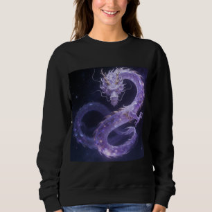 Purple Galaxy Dragon Mystical Cosmic Dragon Fant Sweatshirt