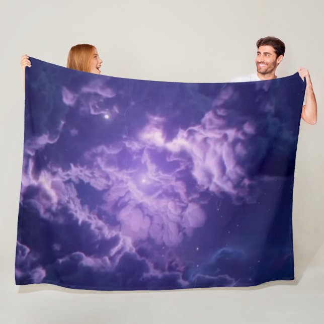 PURPLE GALAXY FLEECE BLANKET (In Situ)