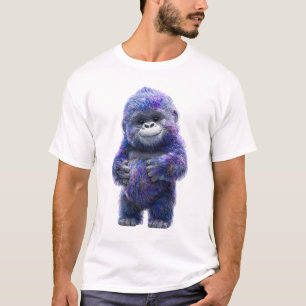 Purple Galaxy Gorilla Cosmic Primate Men T-Shirt