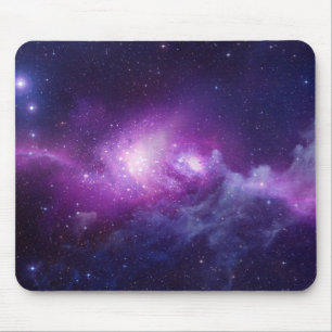 PURPLE GALAXY MOUSE MAT