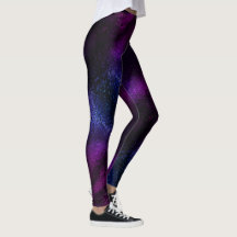 Purple Galaxy Ombre leggings Waveline brand