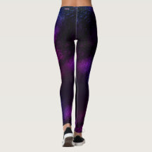 Purple Galaxy Ombre leggings Waveline brand