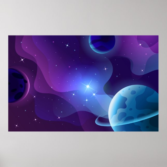 Purple Galaxy Poster (Front)