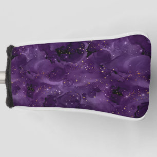 Purple Galaxy Series Design 8 Golf Head Cover