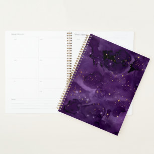 Purple Galaxy Series Design 8 Planner