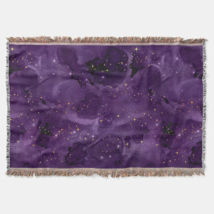 Purple Galaxy Series Design 8 Throw Blanket