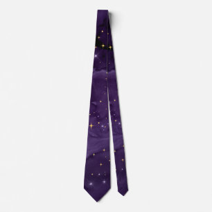 Purple Galaxy Series Design 8 Tie