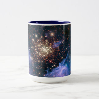Purple Galaxy Starry Sky Supernova Astronomy Space Two-Tone Coffee Mug