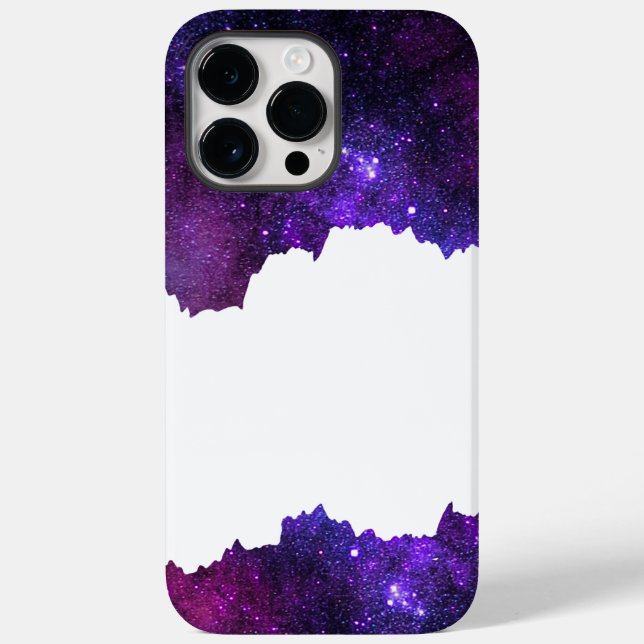 Purple galaxy stars Case-Mate iPhone case (Back)