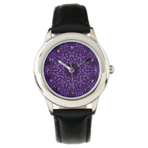 Purple Galaxy Stars Wrist Watch