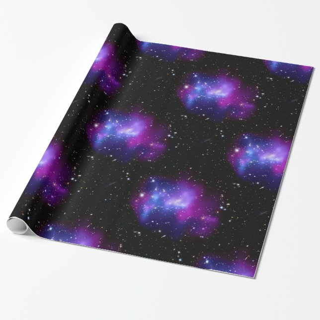 Purple Galaxy Universe Astronomy NASA Space Wrapping Paper (Unrolled)