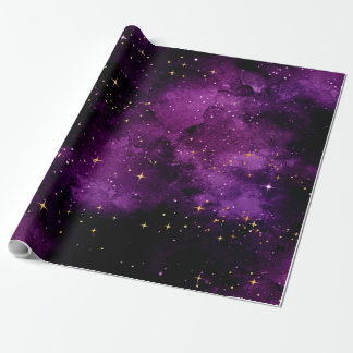 Purple Galaxy Wrapping Paper