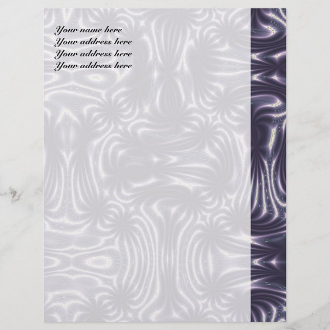 Purple Garden Personalised Letterhead (Front)