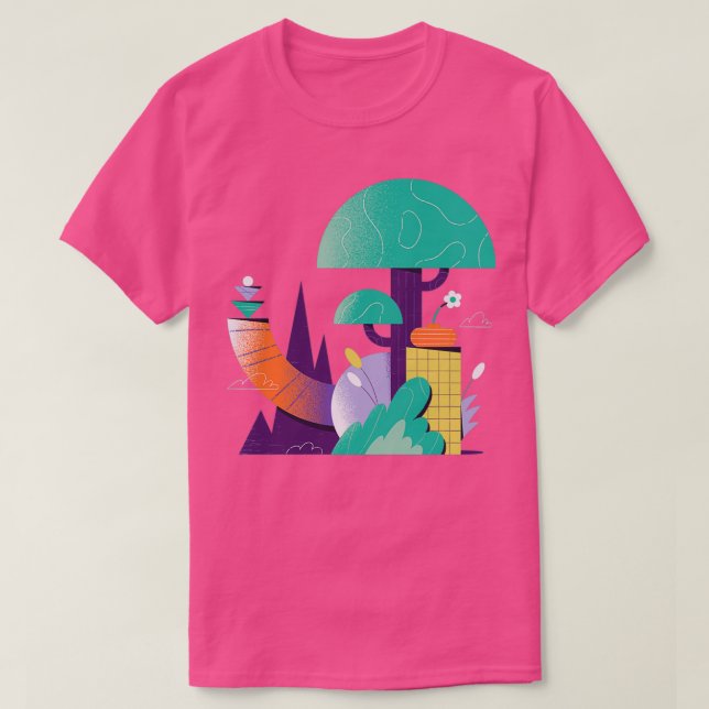 purple garden T-Shirt (Design Front)
