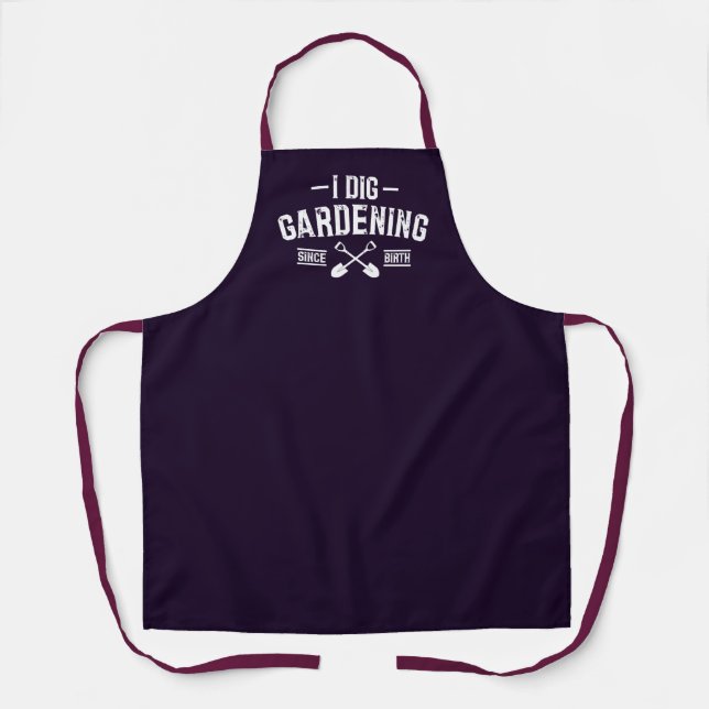 Purple Gardening Apron (Front)