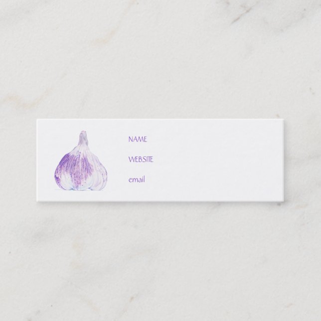 Purple Garlic Profile Card (Front)