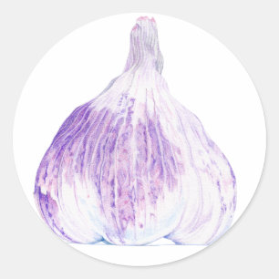 Purple Garlic Sticker