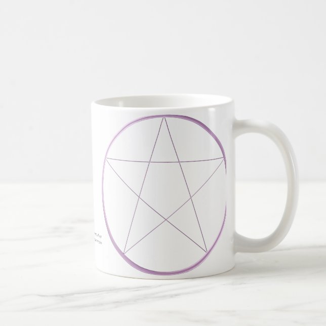 Purple Gel Pentacle Coffee Mug (Right)