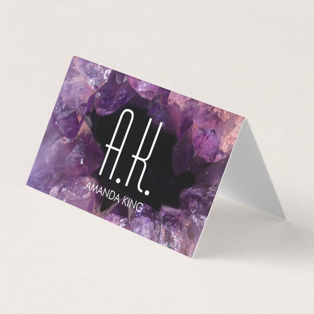 Purple Gem Business Card (Front)