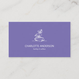 Purple Gem Crystal Business Card