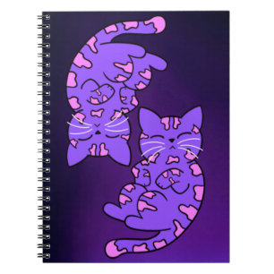 Purple Gemini Kittens Notebook