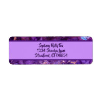 Purple Gems Return Address Labels