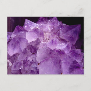 PURPLE GEMSTONE POSTCARD