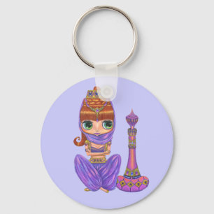 Purple Genie Keychain
