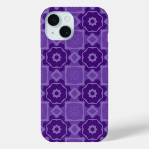 Purple Geometric Abstract Design Cell Phone Case