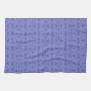 Purple geometric art stylish tea towel